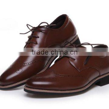 Breathable man genuine leather oxford shoes