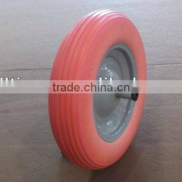 hot sale! pu coloured wheels 14"*3.50-8