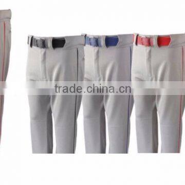 2016 new design Contrast color baseball pants