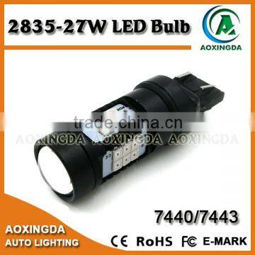 2016 newest and brightest error free T20 7443 1156 BA15S 1157 BAY15D 3157 2835 27w 800 lumen high power led bulb