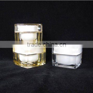 30g square Acrylic cream jar, made of Acrylic and PP,cream jar