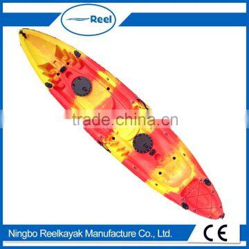 2016 popular 2+1 three seat three person sit on top fishing kayak-family kayak