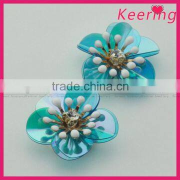 Decorative Flower Shaped Sequins Applique Patch Sell Cheap photo-3