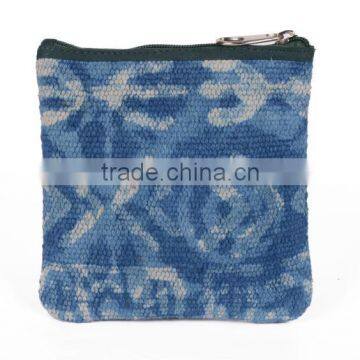 Natural Fibres Dabu Print Cotton Woven Pouch