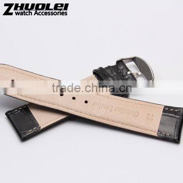 2015 New Style Imported Calfskin Leather Watch Bracelet Black Brown 20mm Wholesale 3PCS photo-4