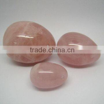 Sex Eggs,Natural Stone Eggs,Kegel Eggs,Rose Quartz Eggs Set/3