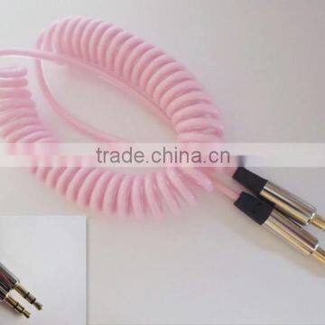 DC3.5 Dual transparent spiral cable