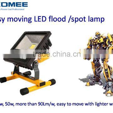 portable led super flood light IP66 30w ac180~265v wide voltage 2700~7000k color temperat