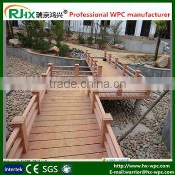 Fencing and railing together Solid and hollow waterproof WPC decking floor