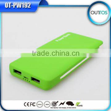 Hight Quality Products Slim Power Bank 6000mah with Built-in Dual Cable