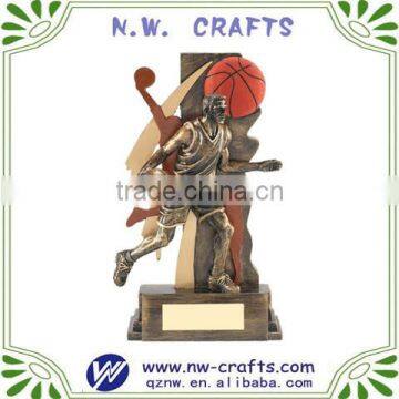 Hot design resin basketball figure