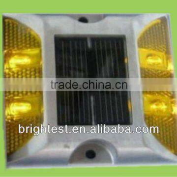 Solar LED Light, Solar LED Road Stud Yellow Color with Flashing Light