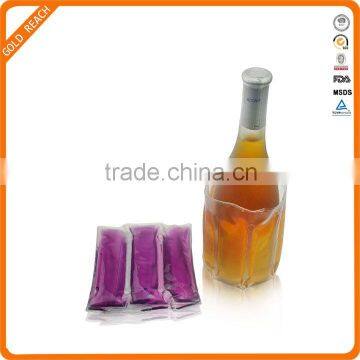 Soft PVC Gel Wine Bottle Cooler Warp