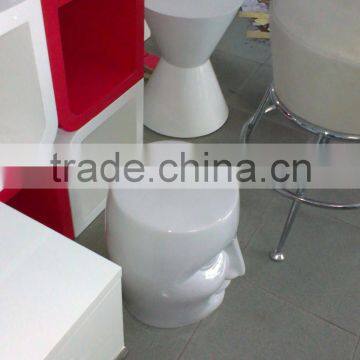 Art Studio Stylish Decoration Fiberglass Face Stool photo-6