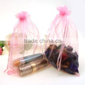 pink large wholesale organza gift bags jewellery storage pouches promotion drawstring security recyclable for wedding party