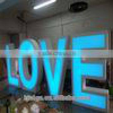 OEM Customized Outdoor Advertising Display Epoxy Resin Led Frontlit Letter Resin Wall Letters Quality Choice