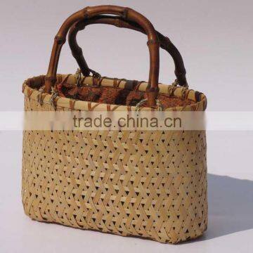 woven bamboo shopping basket