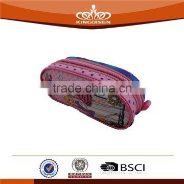 2015 latest cheap satin material pencil bag for kids