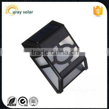 Manufacture wall mounted Solar powered LED light sensor solar wall lamp , led solar lamp