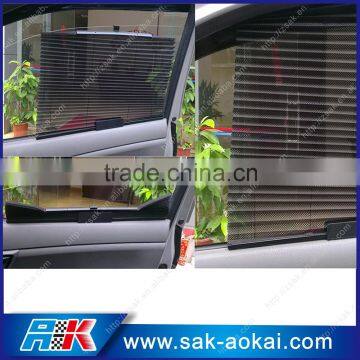 luxury polyester material fabric curtain type car sunshade