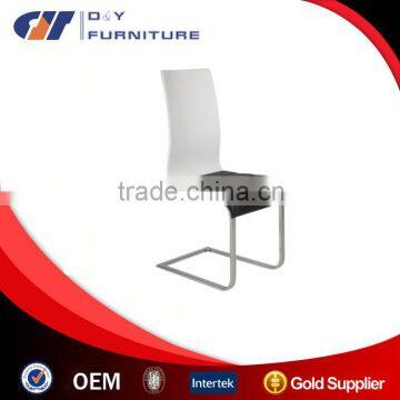 Chrome Dining Chair with High Gloss Painting Back