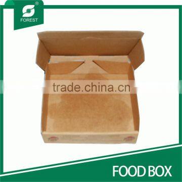MEDIUM BROWN PIZZA BOX CORRUGATED TAKE AWAY FOOD PACKAGING BOXES photo-5