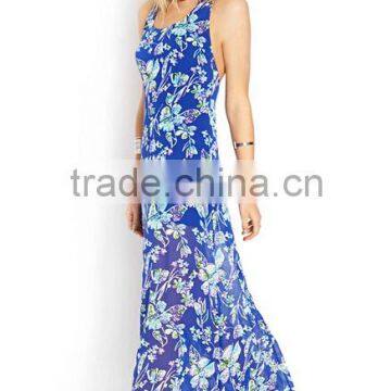 High Quality Printed Halter Long Dresses Women Fashion Style photo-5