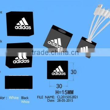 OEM+ODM+LOGO Multi-function Colorful Flat Usb Charger Cable 5/6 in 1 USB Charging Cable Mobile Phone Charger Adapter Cable Quality Choice photo-2