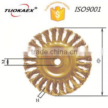 Knot Wire Wheel Brush brass brush manufacturer