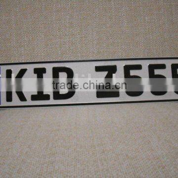 European car plate