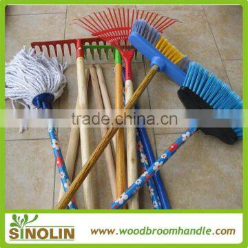 wood garden tools handle for rake, fork and hoe