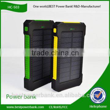 HC-S03 universal solar products smartphone charger solar power bank