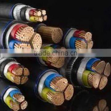 0.6/1kv voltage Cu copper 4 cores PVC insulated PVC sheath steel wire armored fire proof low halogen powerelectrical cable