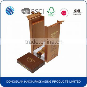 Unique Creative Wine Box Cardboard Box With Magnet for 1 Bottle photo-4