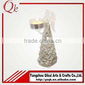 Different Size Wholesale Glass Angels Glass Crafts With Candlestick Made in China