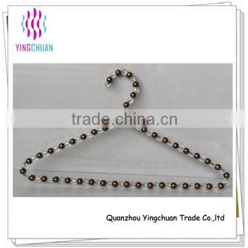 Wholesale clothes display plastic pearl acrylic hanger