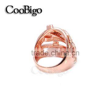 Fashion Jewelry Zinc Alloy Rhinestone Ring Elegant Women Party Show Gift Dresses Apparel Promotion Accessories photo-4