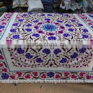 Suzani Embroidered Table Cover Manufacture in india
