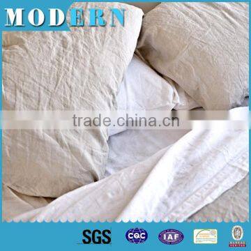 stone washed pure linen bedding sheet