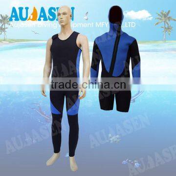 2 pieces design neoprene wetsuit for diving and surfing