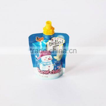 reusable Logo printed Best Sell ,liquid stand up spout pouch