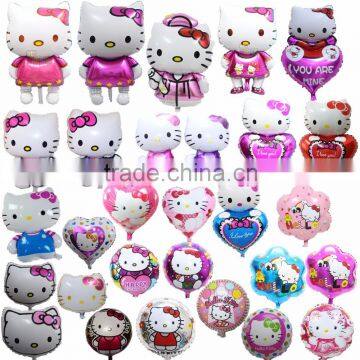 Hello Kitty cartoon foil helium balloon for kids toys