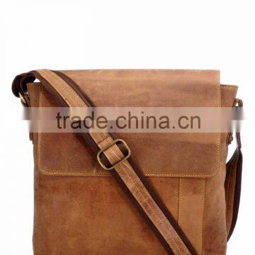 TEAKWOOD LEATHER REAL GENUINE MESSENGER BAG