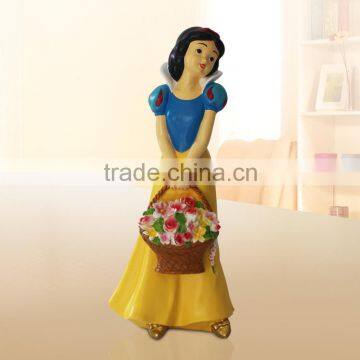 2016 L13*W12.5*H31CM Decorative Woman Resin Figurine