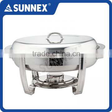 Sunnex Professional Regal Range Oval Chafing Dish Set / Buffet Chafer, 5.5ltr.