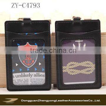 custom card holder, id card leather holders with different color