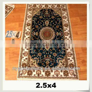 2.5x4ft Spun Silk Persian Style Handmade Chinese Traditional Hotel Decor Rugs