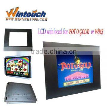19 Inch High Resolution IR Open Frame usb powered touch screen monitor For Advertising ATM Karaok POS