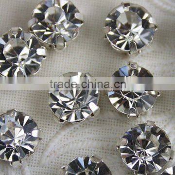 high quality glass chaton sew on beads clothing accessories