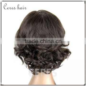 natural color mongolian hair kinky curly lace wig sweet and lovely hair wig